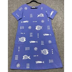 M Mac Rock Fish Dress Purple XL